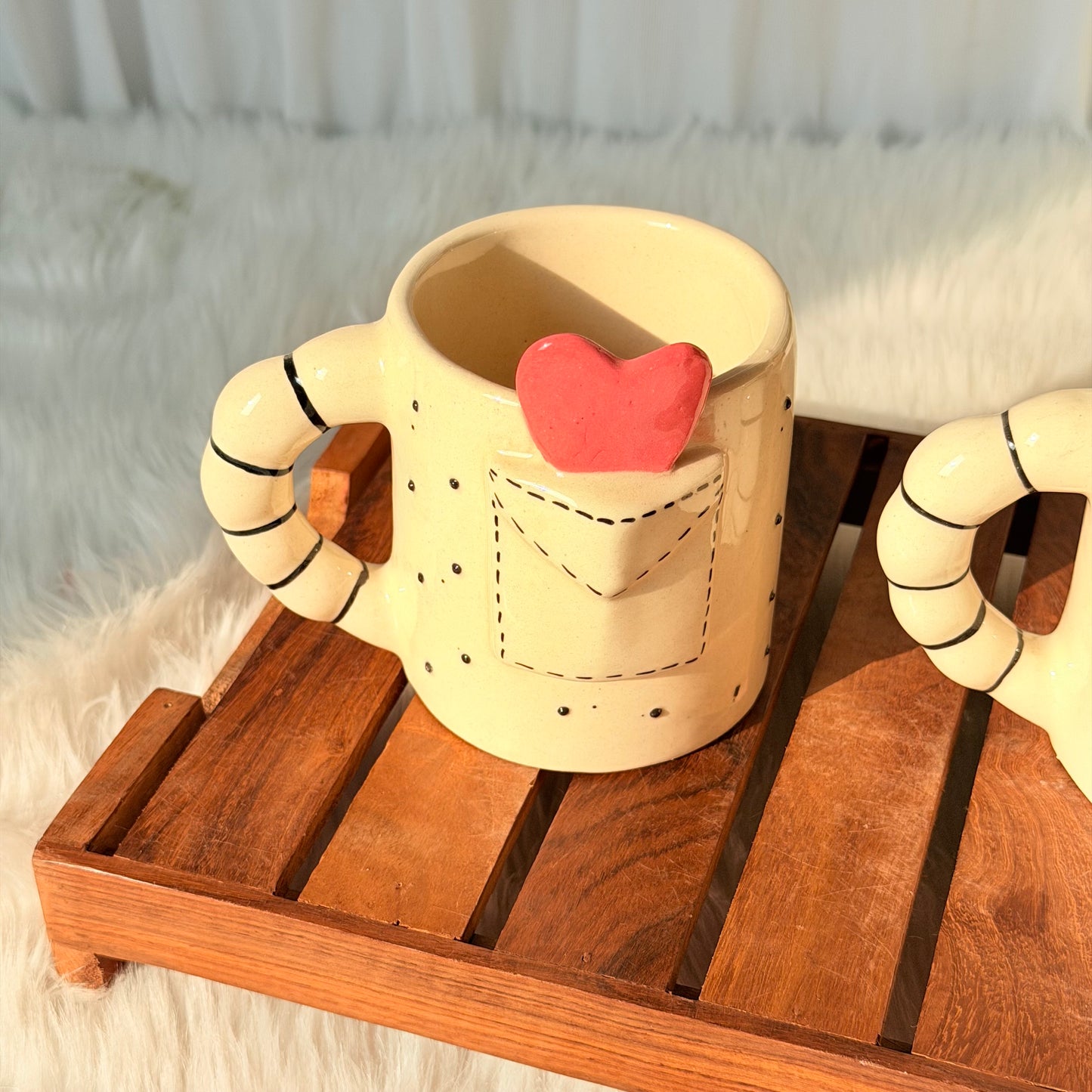 Love Letter Heart Ceramic Mug