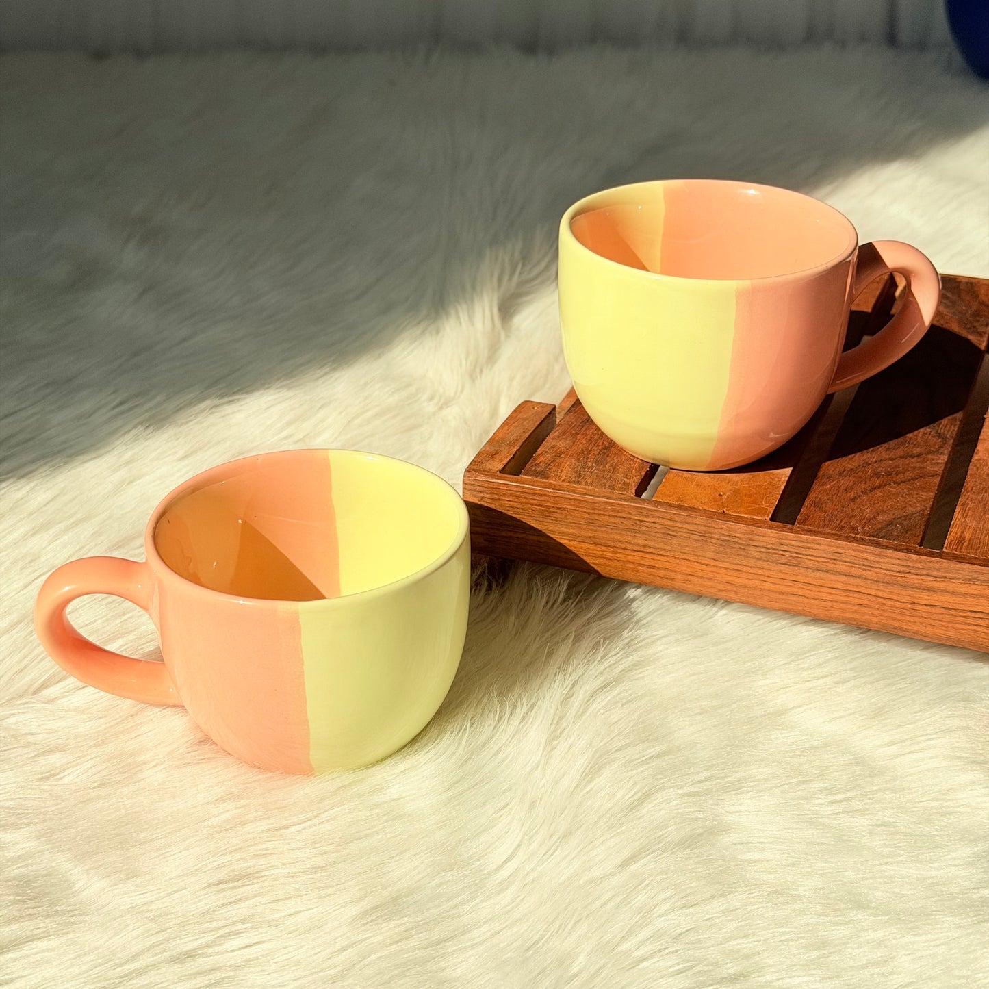 Pastel Duo Ceramic Coffee Mug