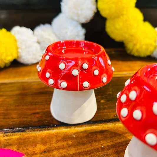 Mashroom T-Light Holder ( pack of 1 )