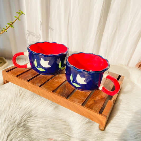 Midnight Blossom Broad Mug