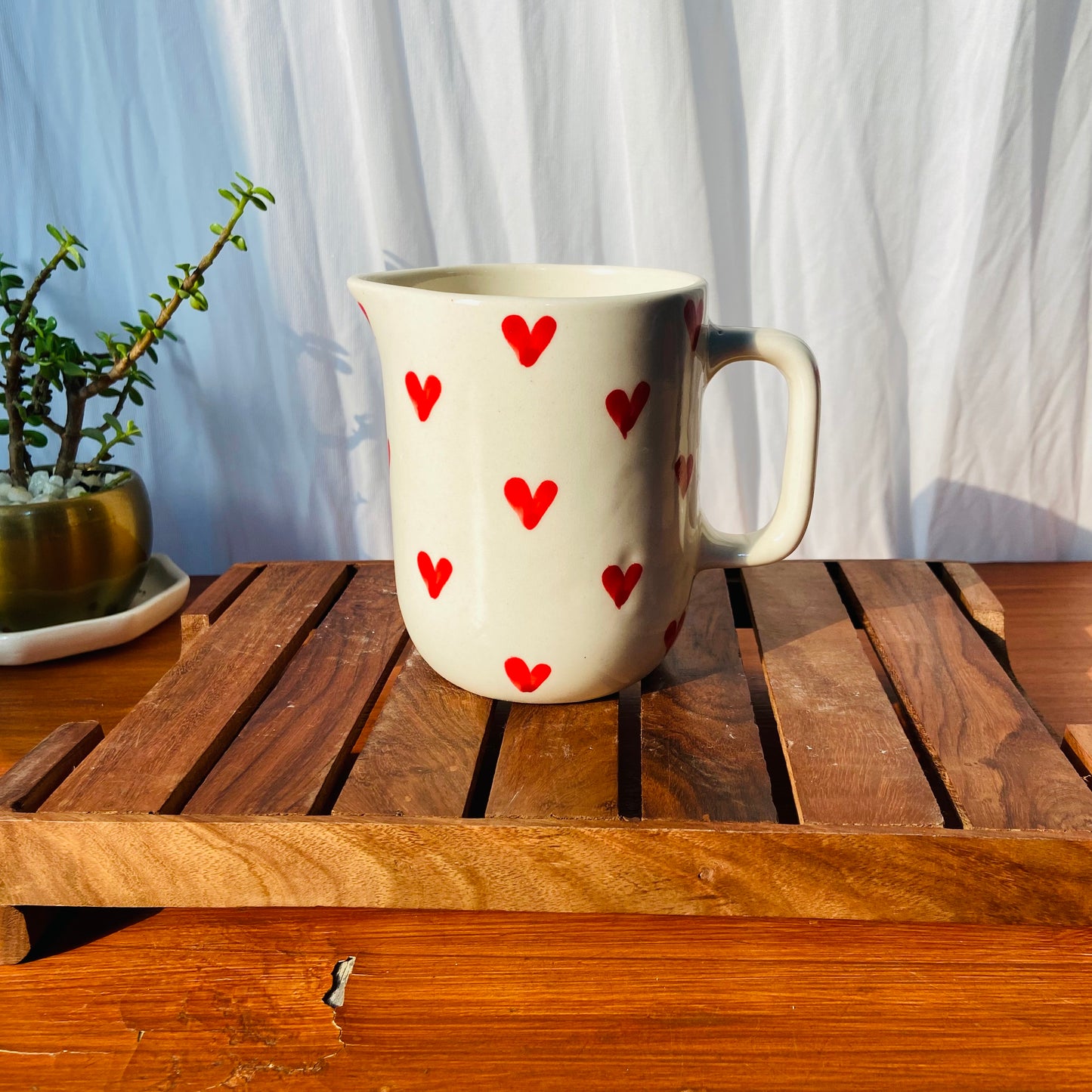 Red Heart Jug