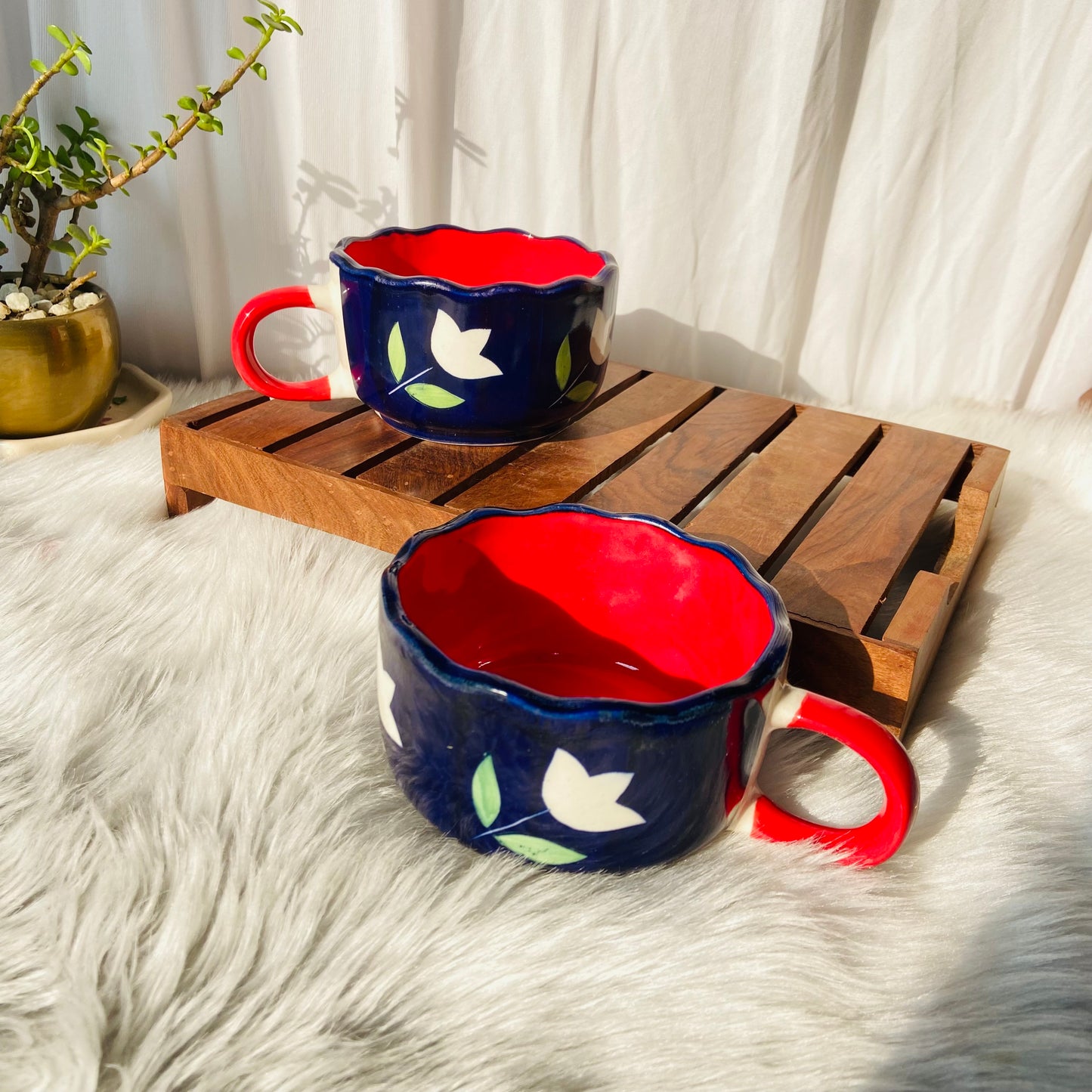 Midnight Blossom Broad Mug