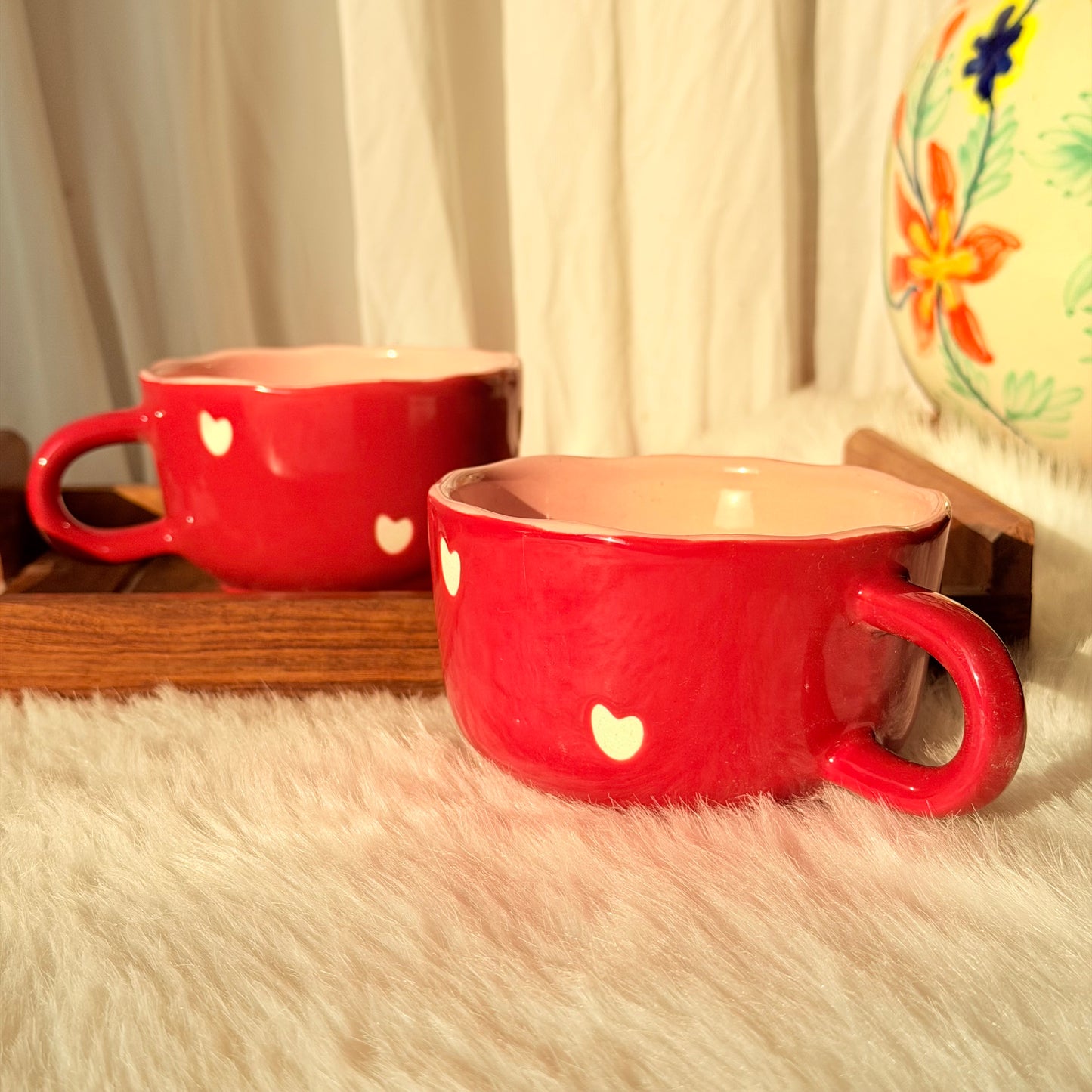 Scarlet Love Ceramic Broad Mug