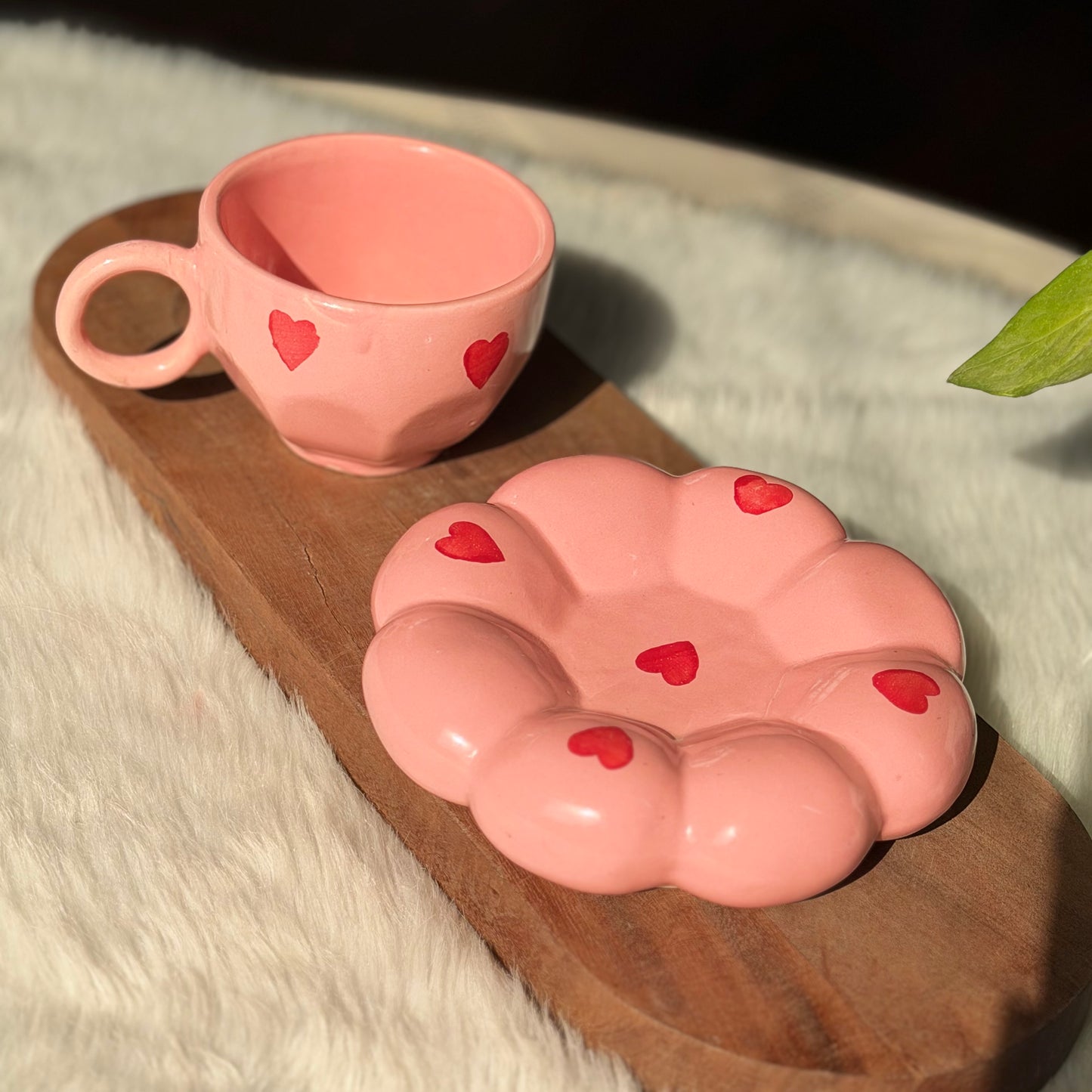 Blush Heart Bloom Cup & Saucer Set
