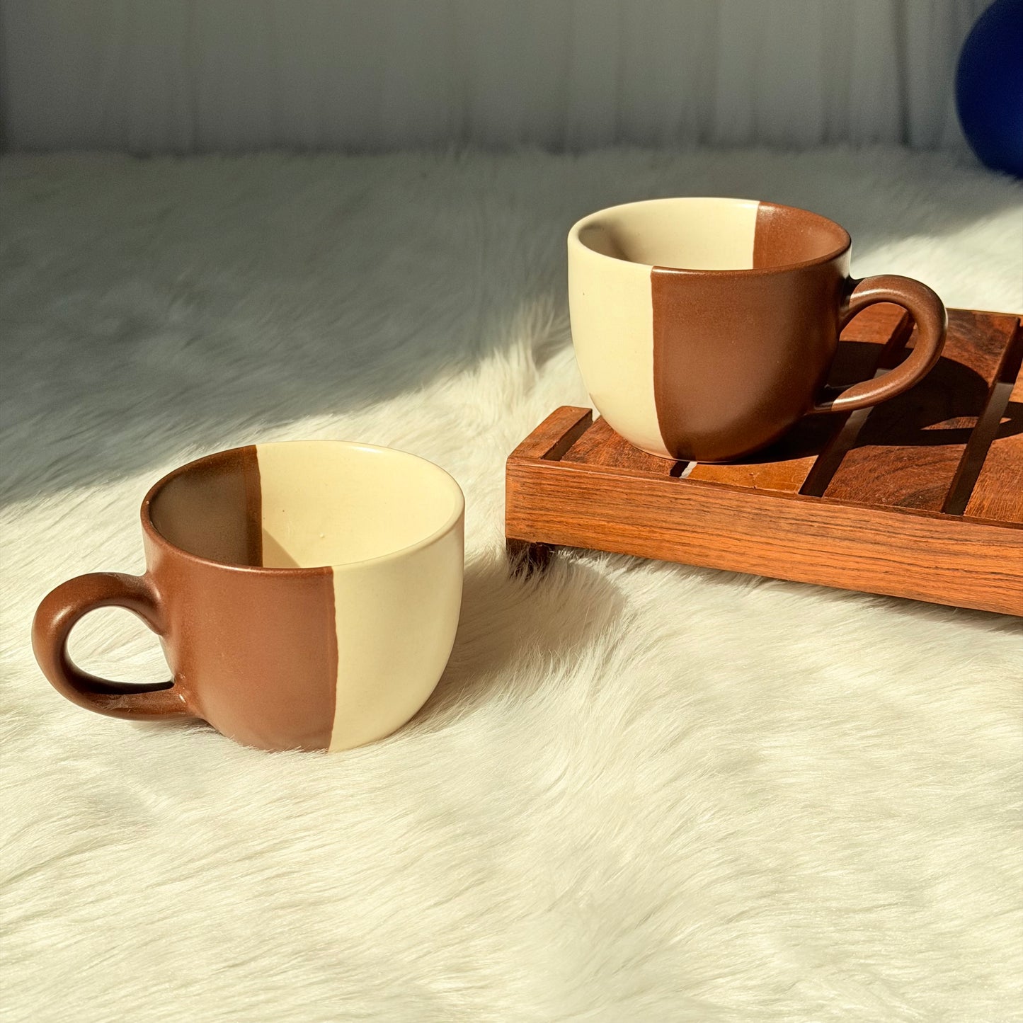 Earthy Duo Tone Ceramic Coffee Mug