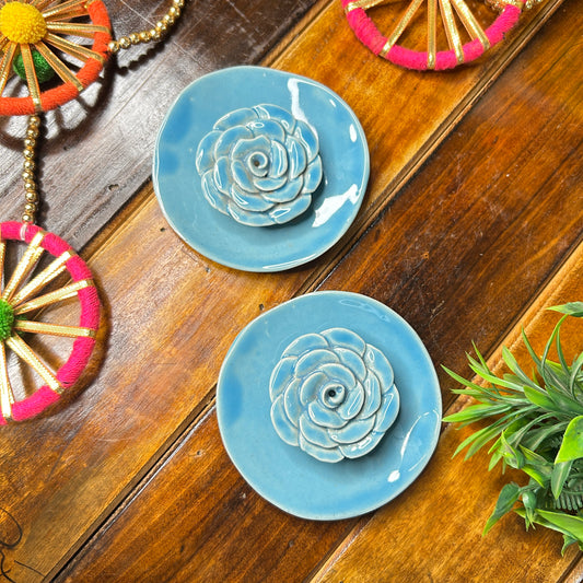 Blue agarbatti holder ( pack of 1 )