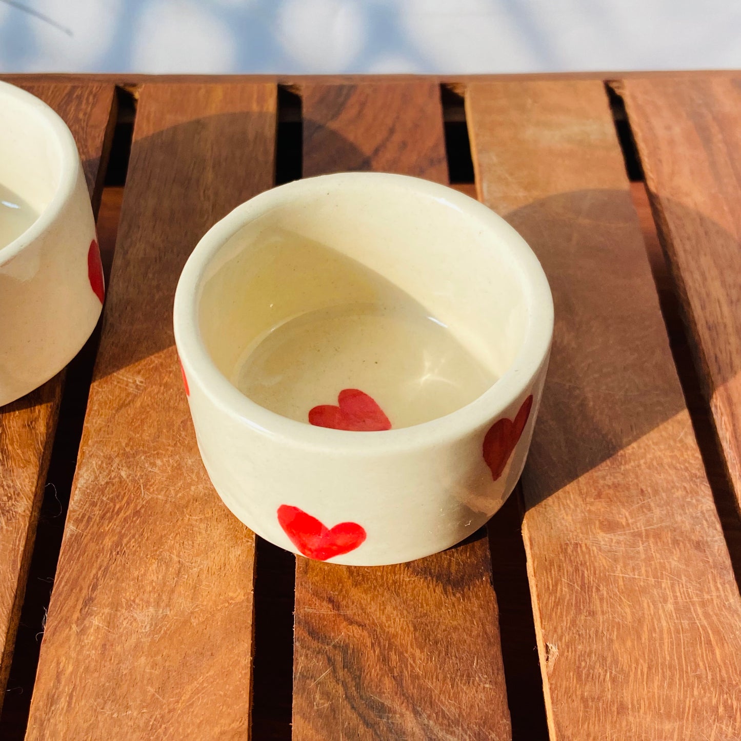 Mini Love Dots Ceramic Bowls – Set of 2