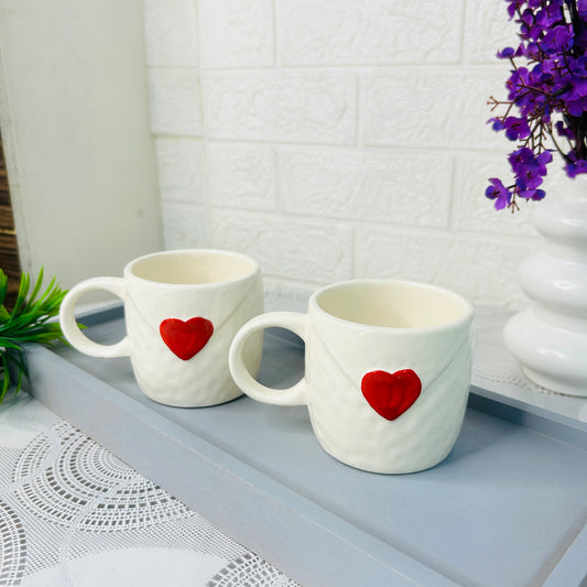 Heart Ceramic Tea Cup – Romantic & Elegant Mug