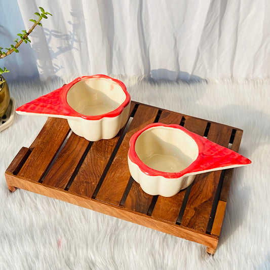 Strawberry Scoop Ceramic Bowl