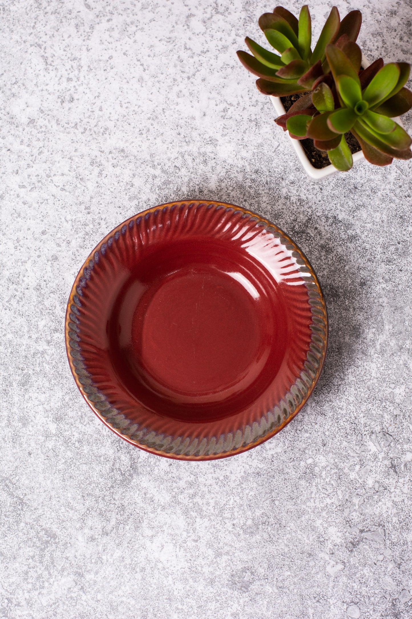 Red Pasta Plate 7.5 inch (Pack of 1)