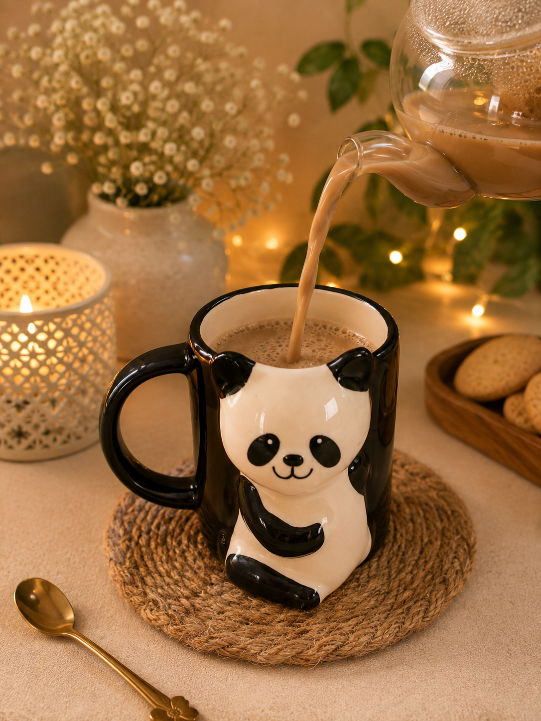 3D Panda Ceramic Coffee Mug | Cute Animal Mug | 350 ml