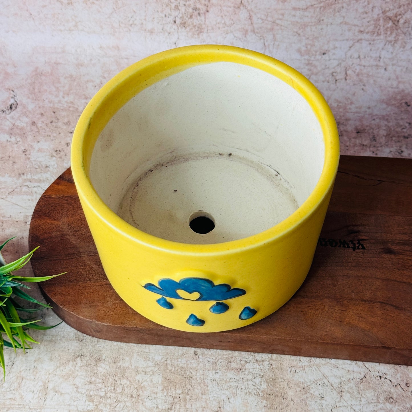 Cloud Yellow Planter (Pack of 1)