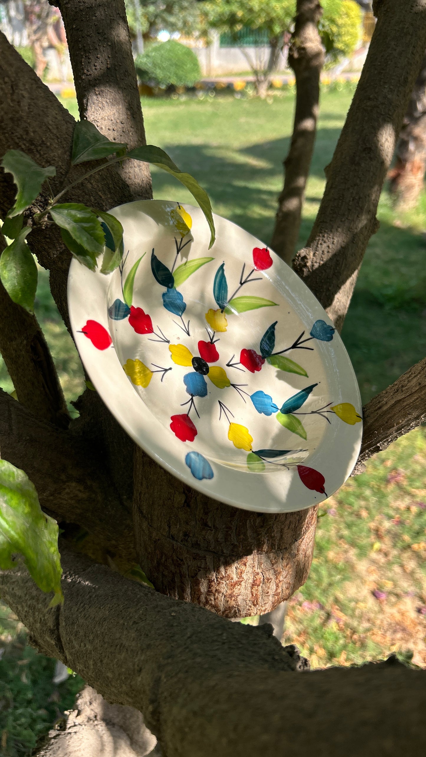 Floral Pasta Plate 7 inch (Pack of 1)