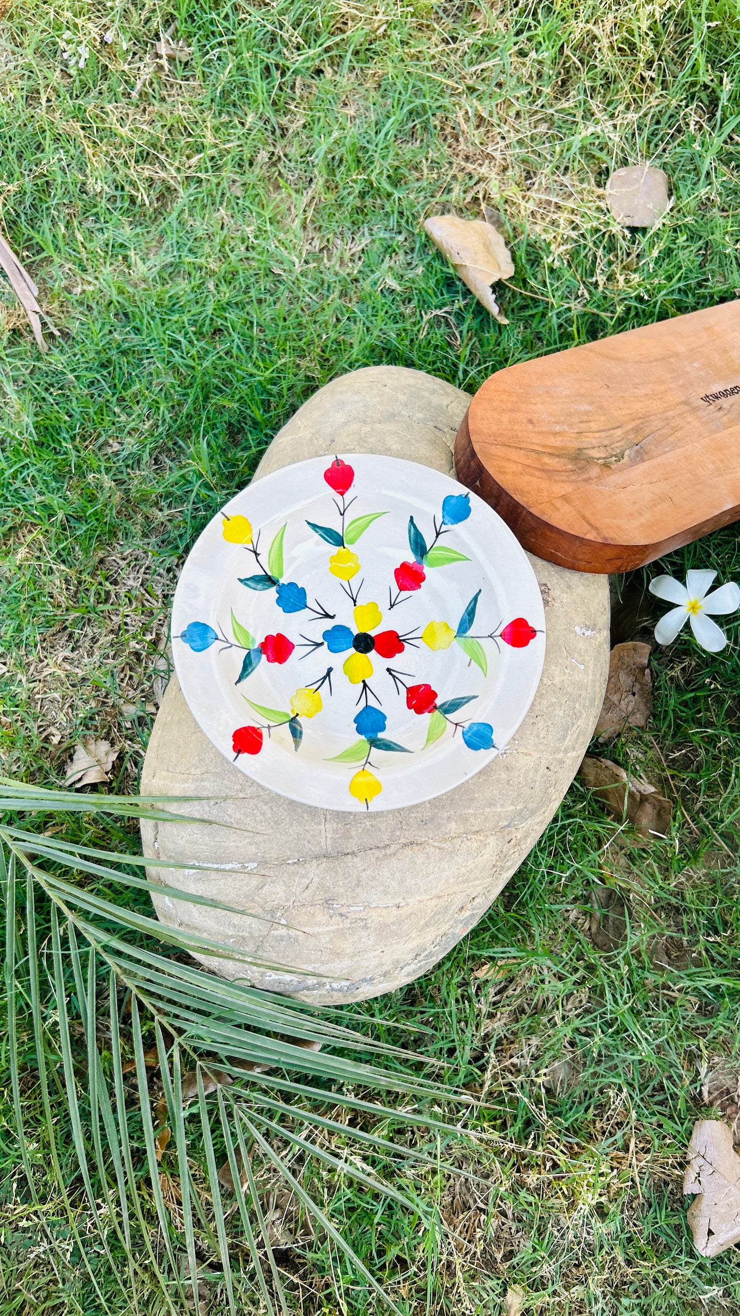 Floral Pasta Plate 7 inch (Pack of 1)