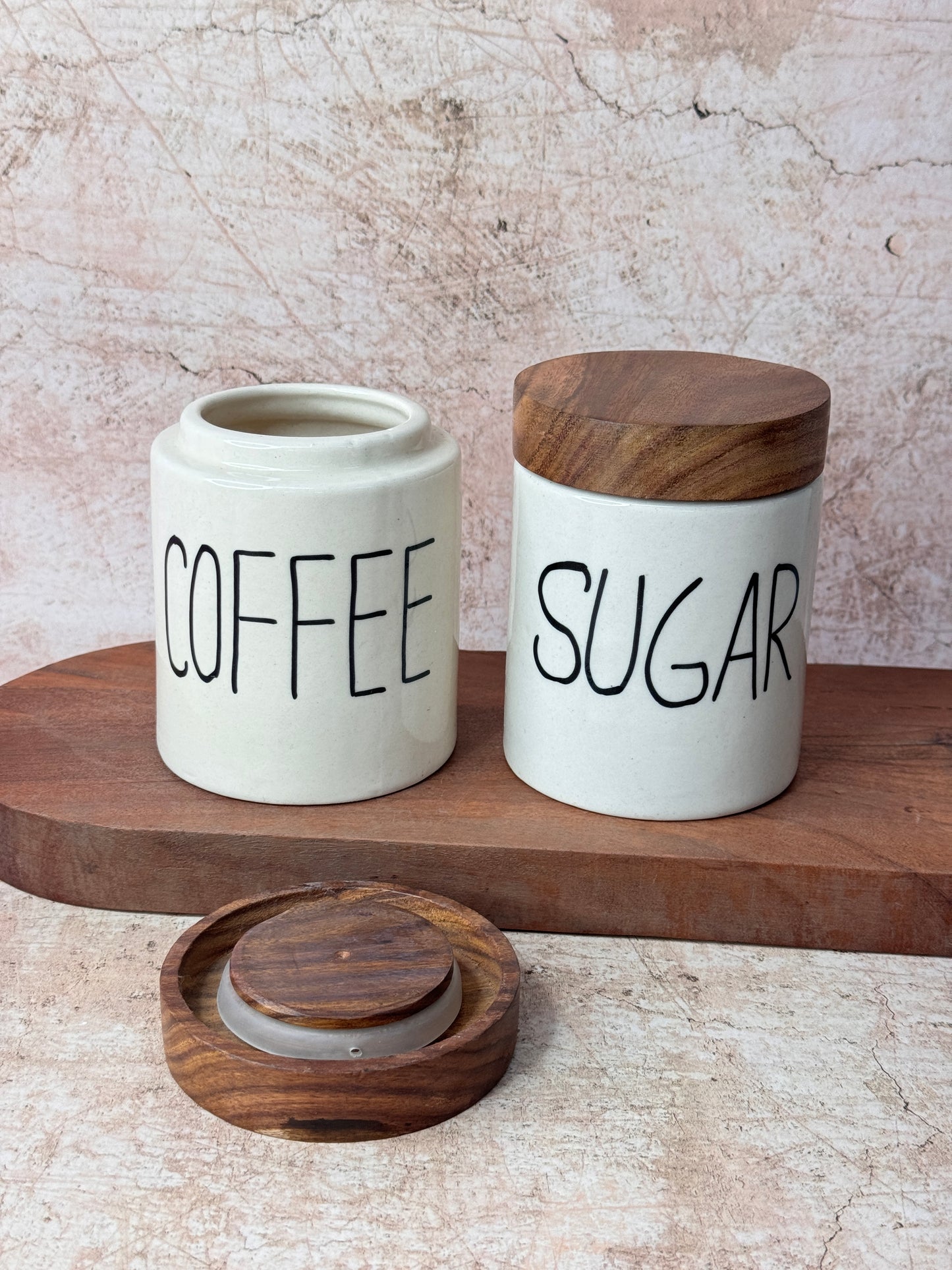 Coffee Sugar Airtight Set (Pack of 2)