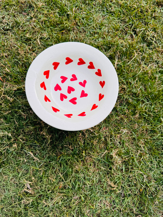 Red Heart Pasta Plate (Pack of 1)