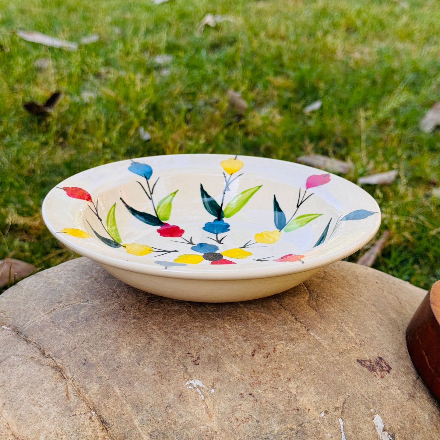 Floral Pasta Plate 7 inch (Pack of 1)