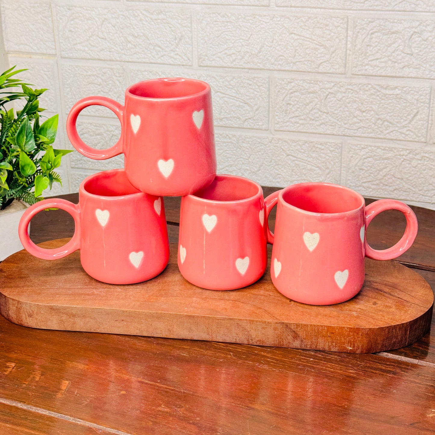 Pink Little Heart Mug (Pack of 1)