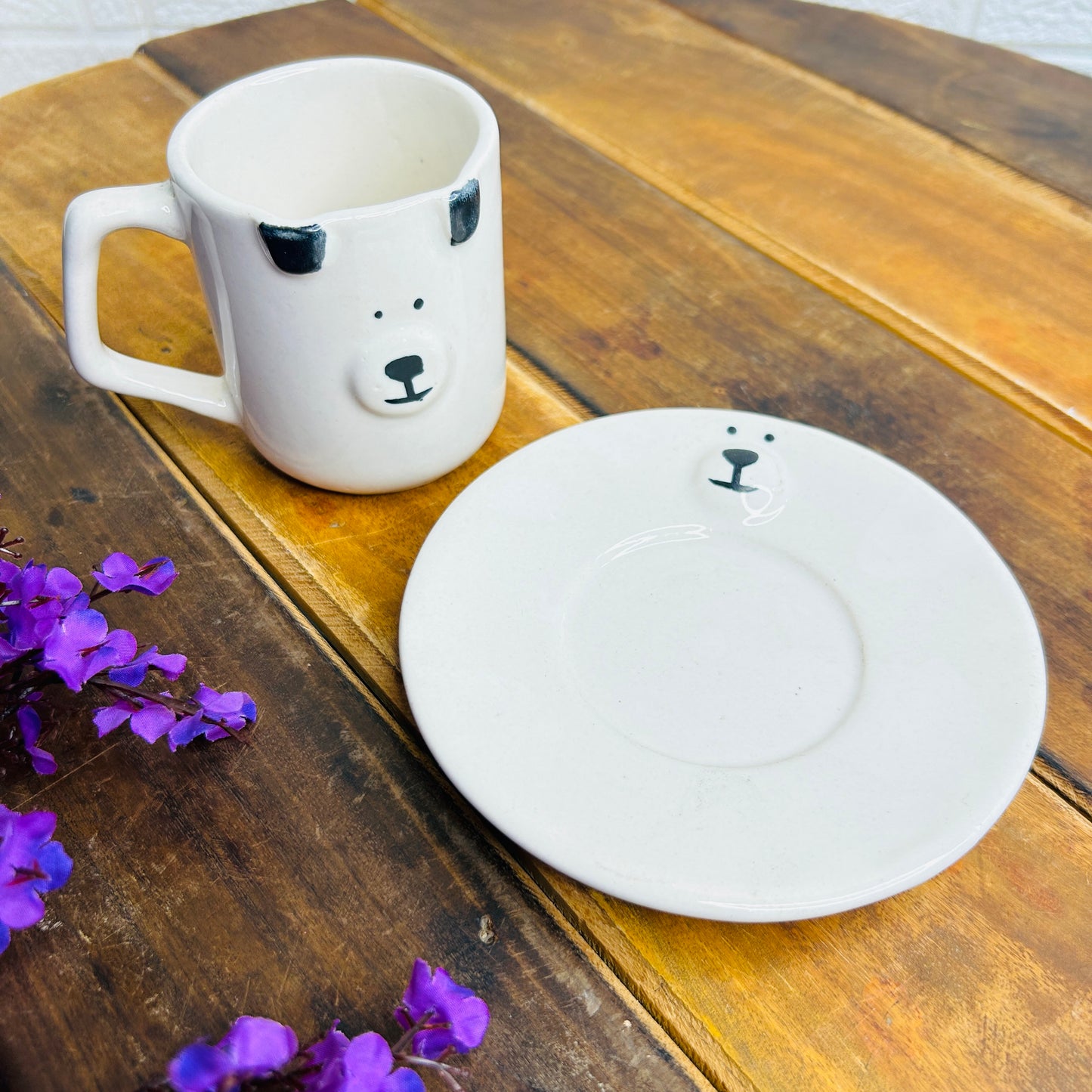 Panda Mug Saucer(Pack of 1)