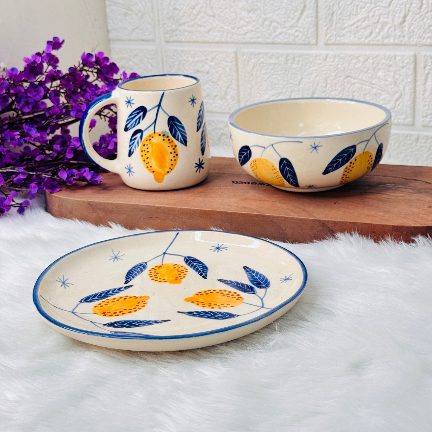 Lemon Breakfast Set (Pack of 3)