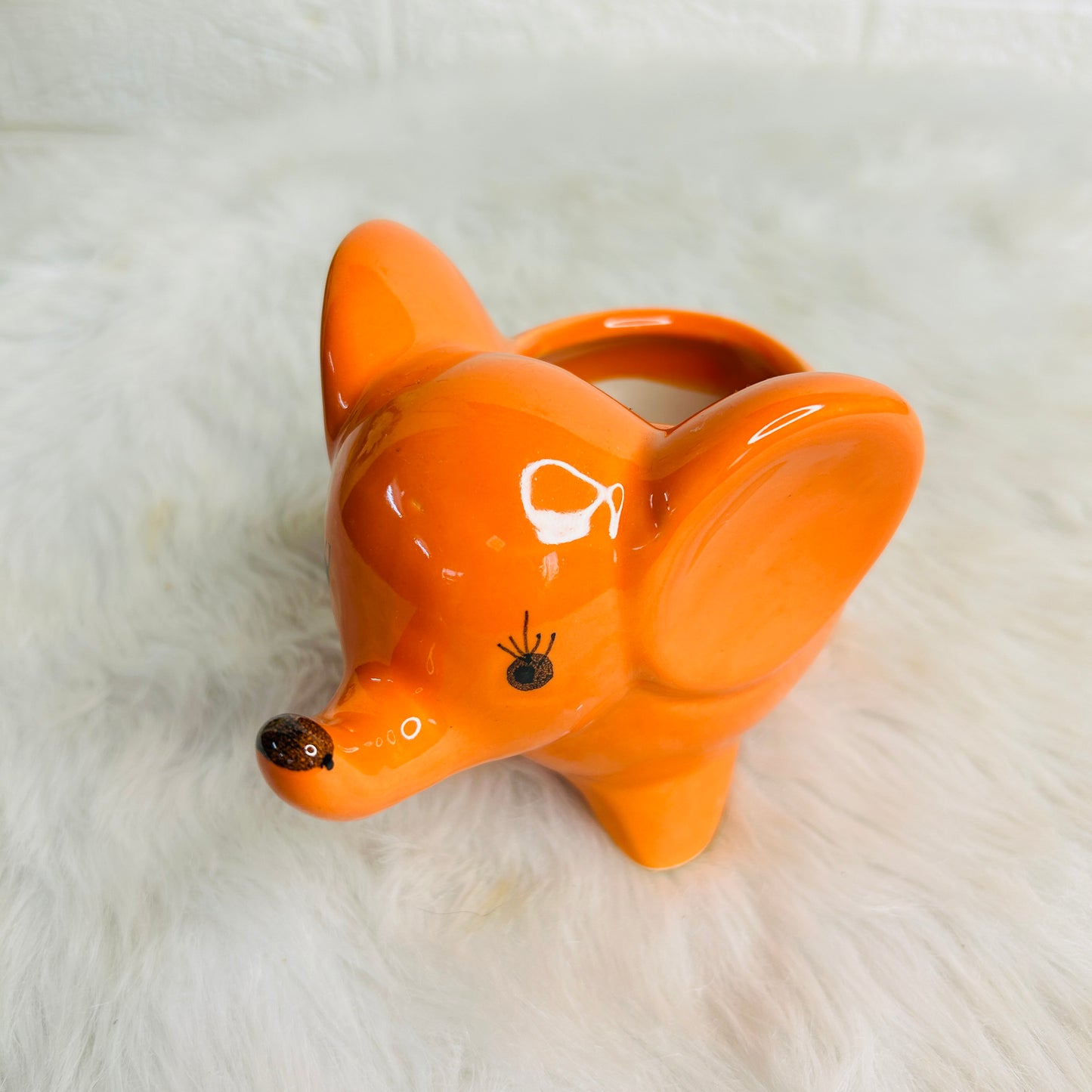 Orange Elephant Planter (Pack of 1)