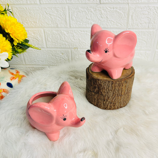 Pink Elephant Planter (Pack of 1)