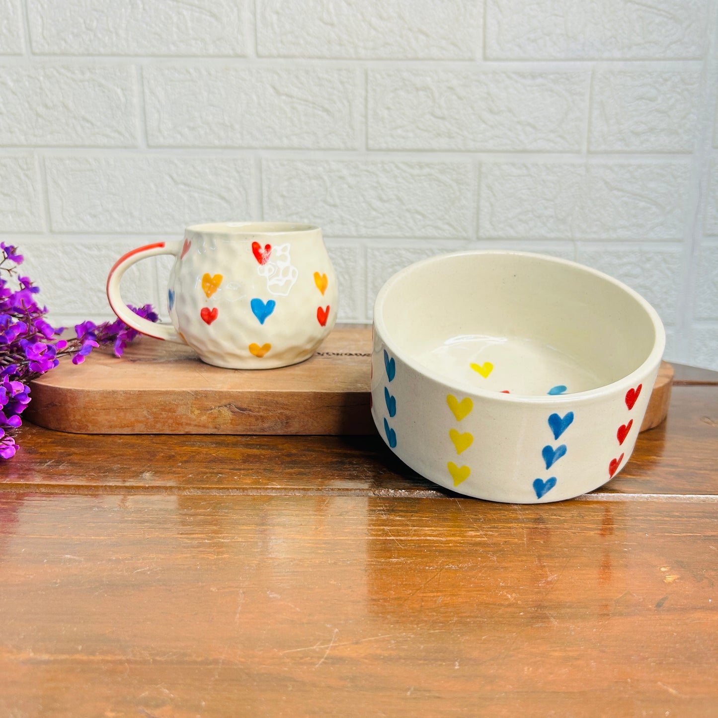 Multi-Heart Breakfast Set (Pack of 2)