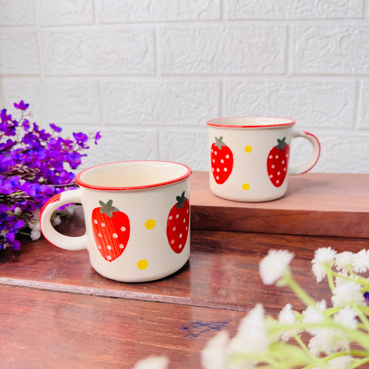 Strawberry Ceramic Coffee Mug