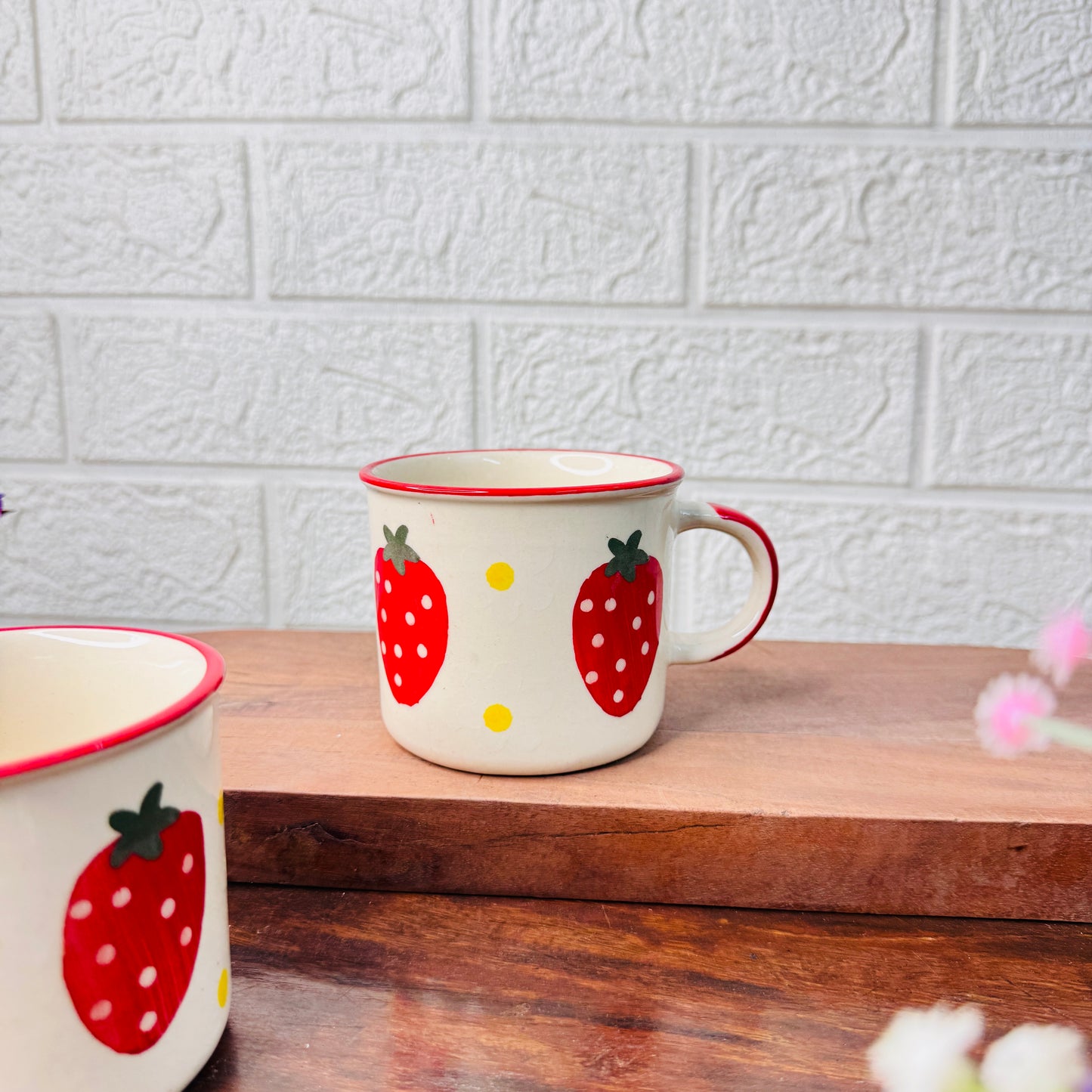 Strawberry Ceramic Coffee Mug
