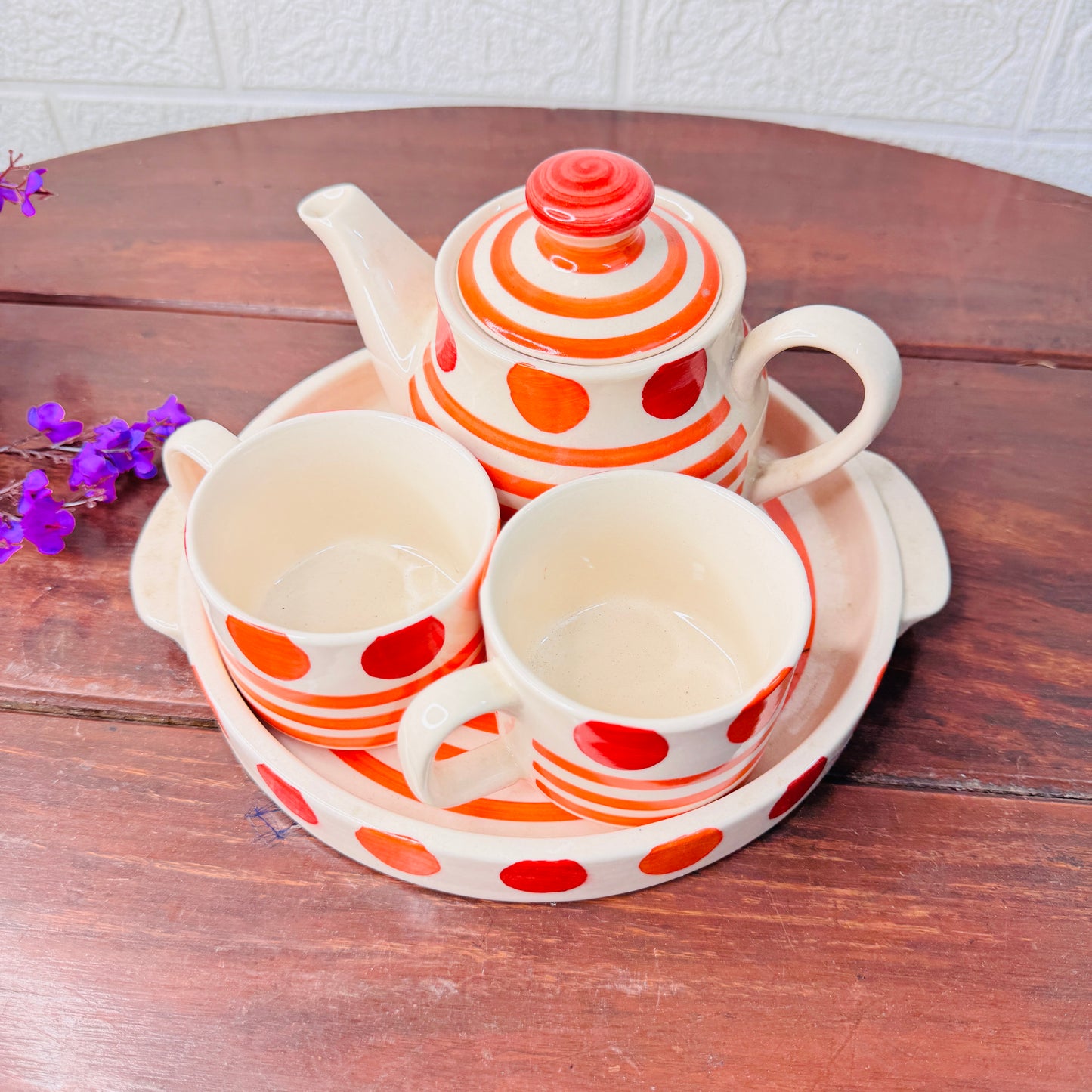 Citrus Pop Ceramic Tea Set