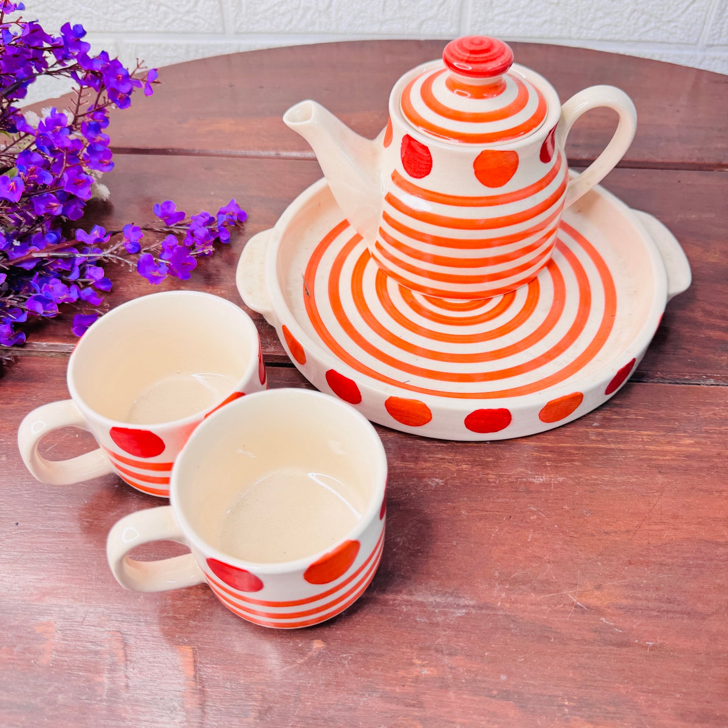 Citrus Pop Ceramic Tea Set