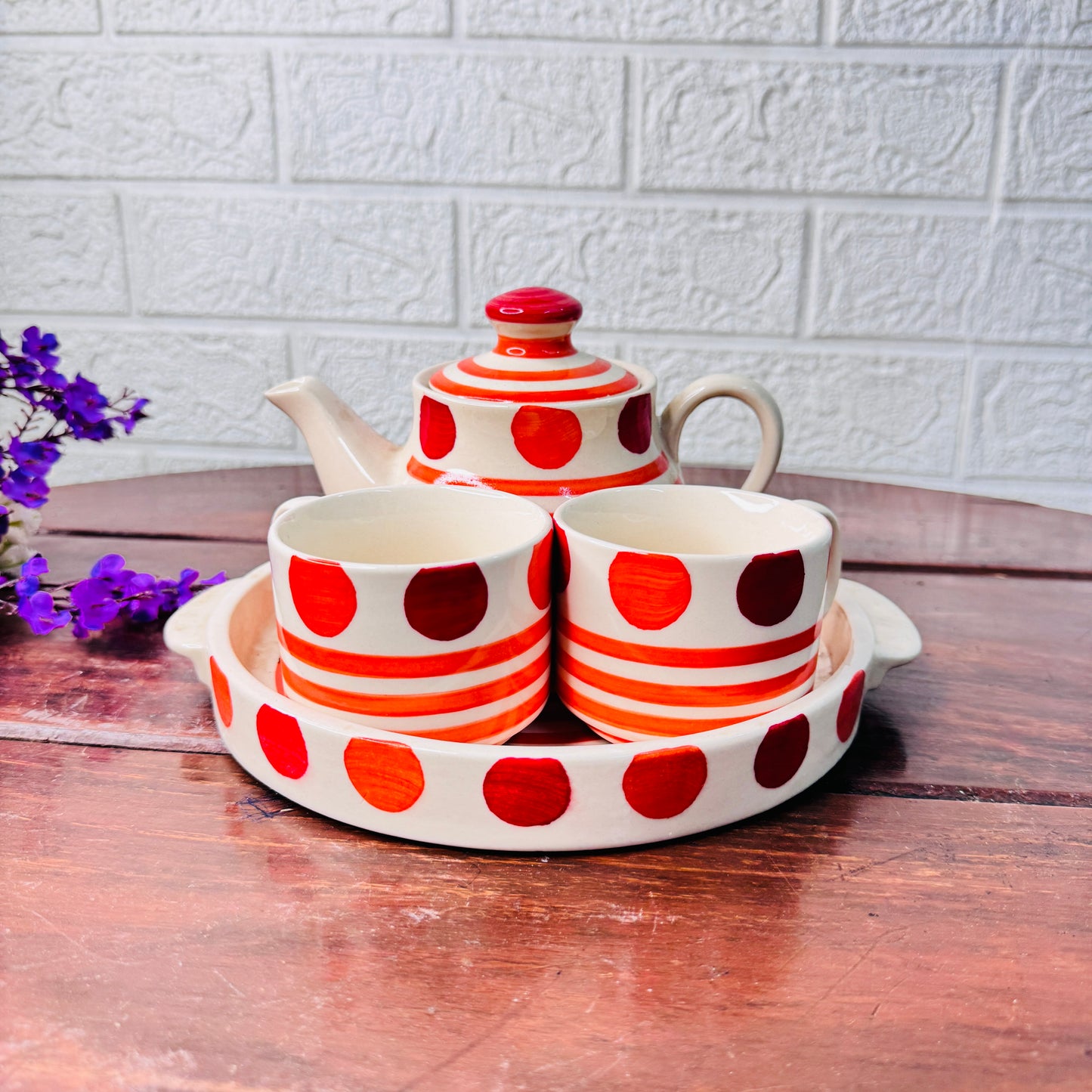 Citrus Pop Ceramic Tea Set