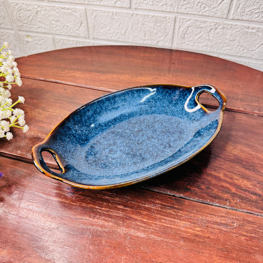 Ocean Mist Oval Serving Dish