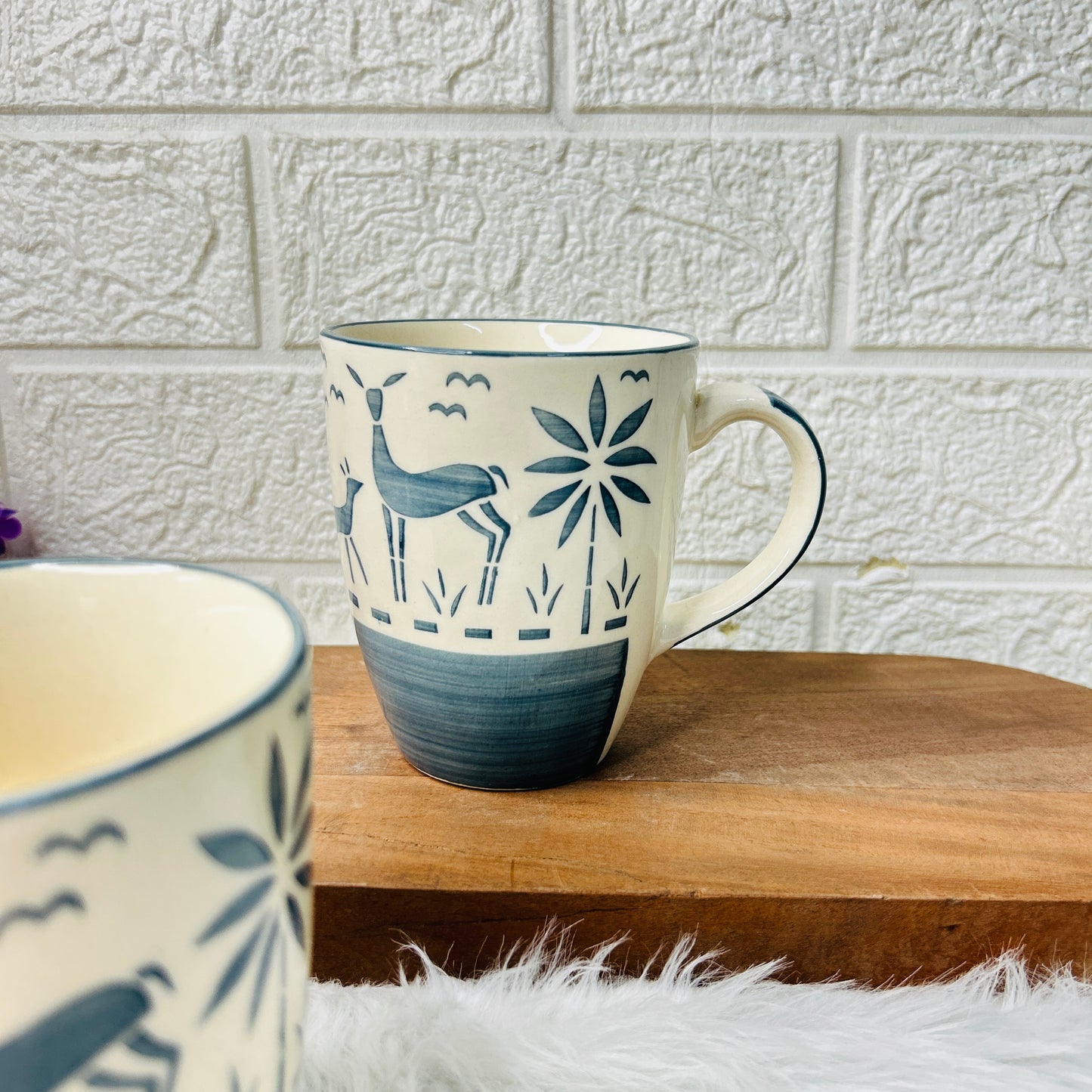 Deer Meadow Ceramic Mug – (300 ml)