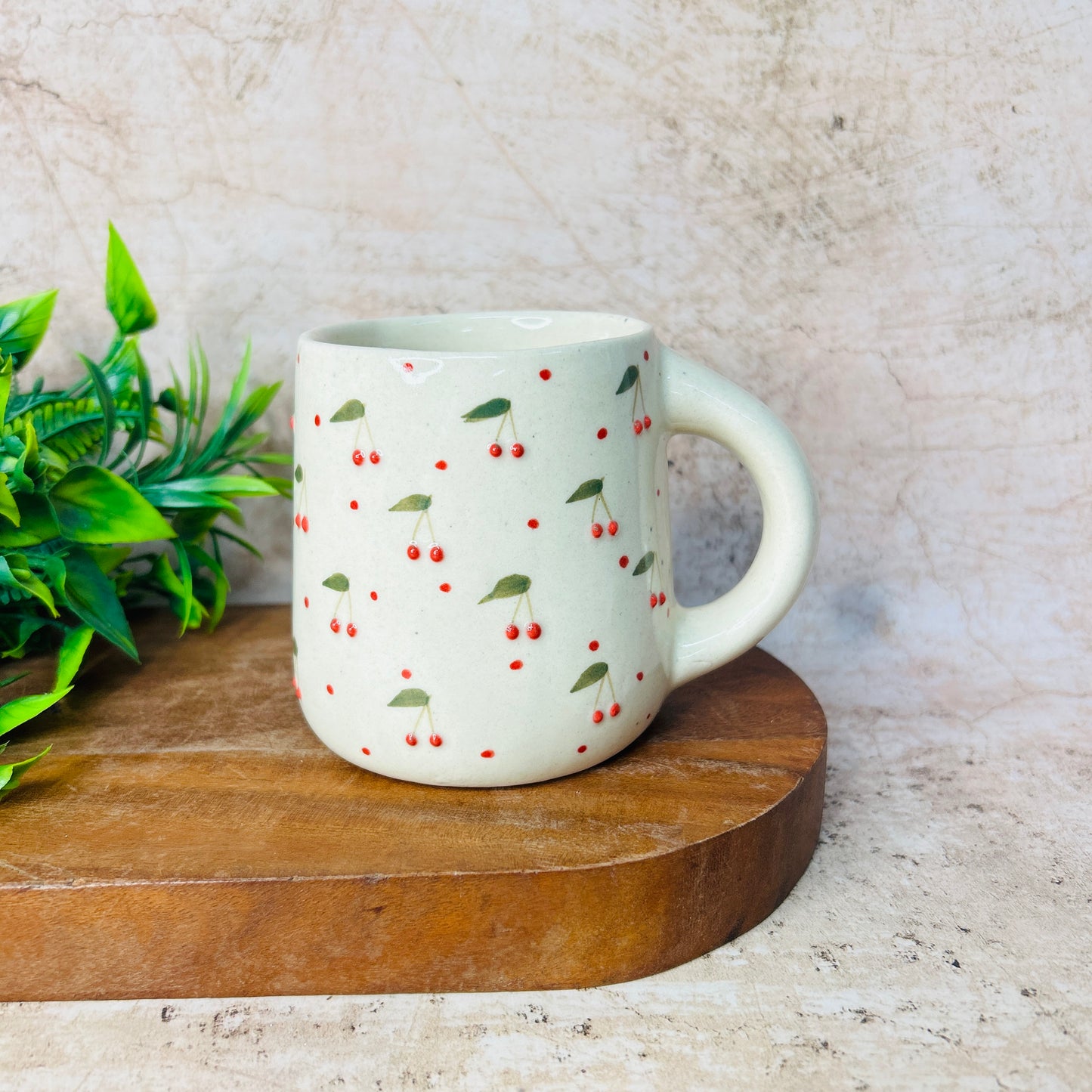 Cherry Heart Mug Set (Pack of 2)