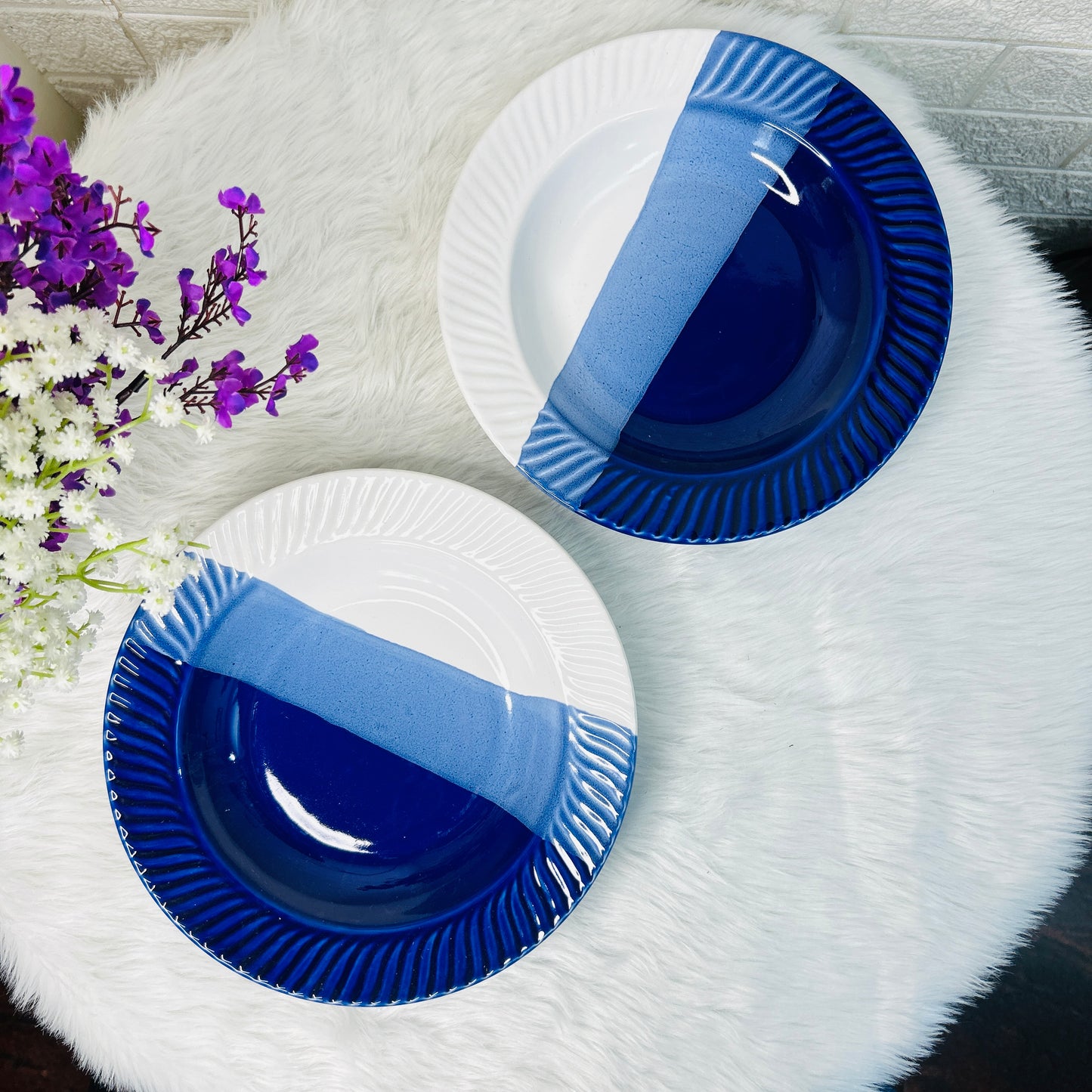 Blue Coast Dual-Tone Deep Plate