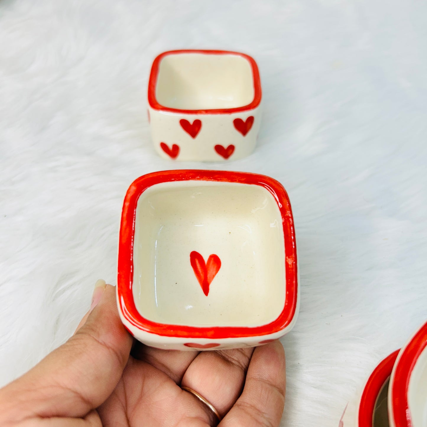 Red Heart Mini Dip Bowl - 1 pc