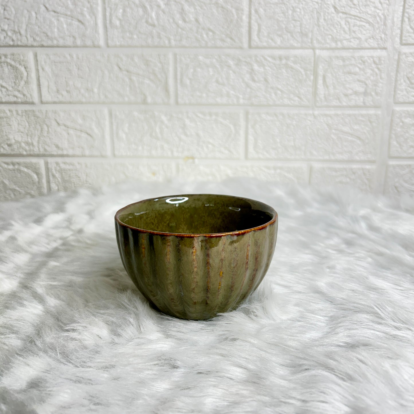 Green Canvas Snack Bowl (Pack of 1)