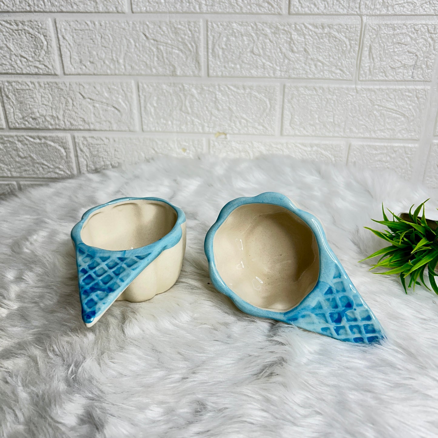 BLUE SCOOP CUP SET OF 2