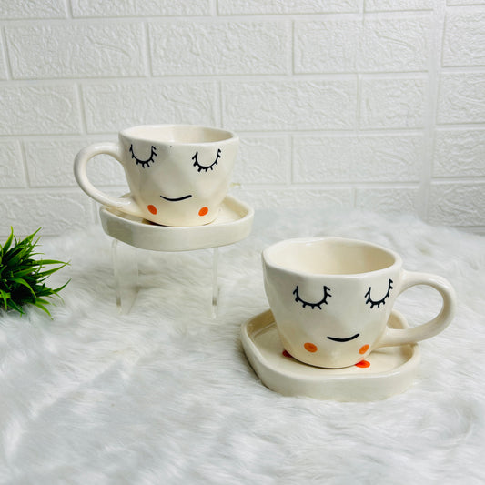 Smiley Cup & Saucer (Pack of 1)