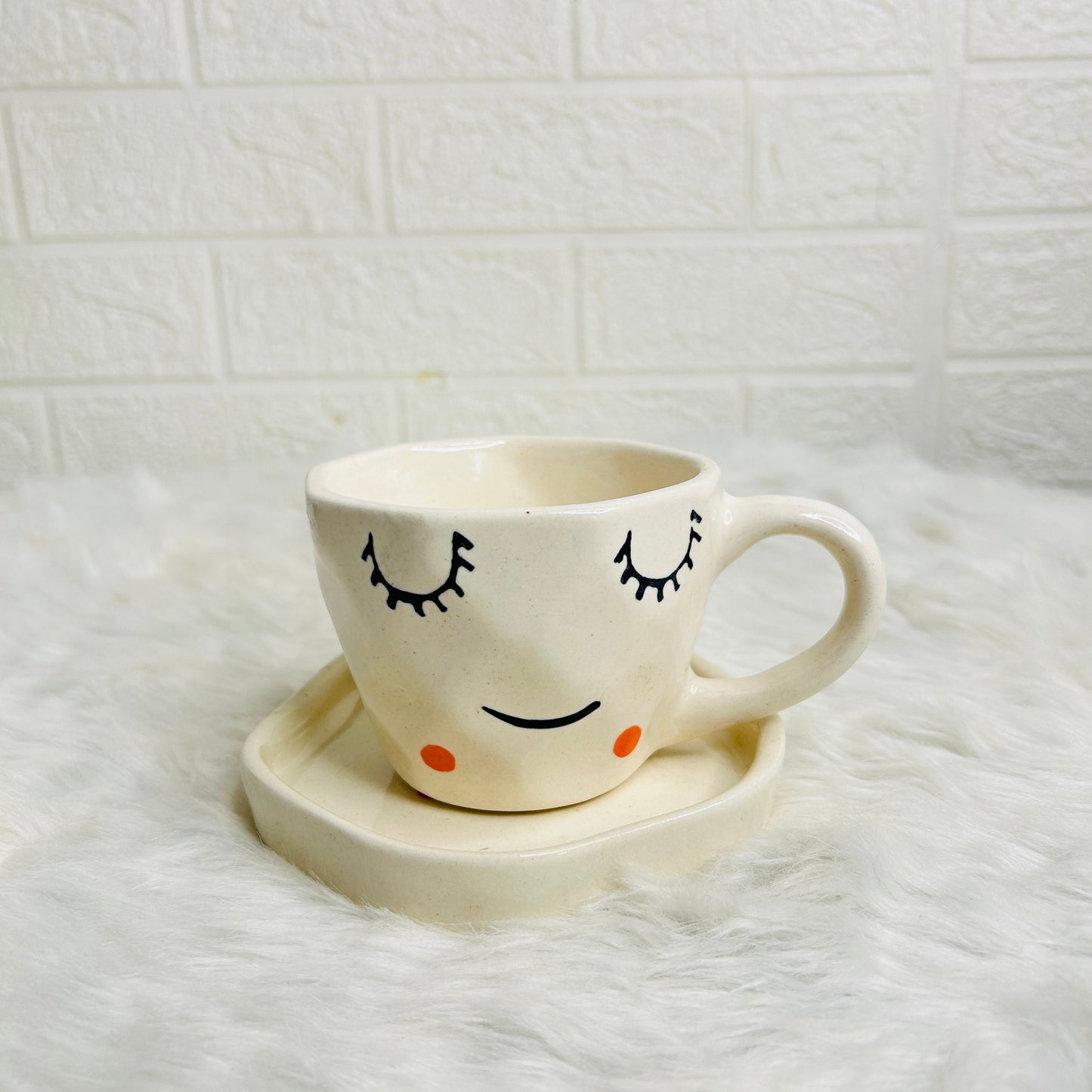 Smiley Cup & Saucer (Pack of 1)
