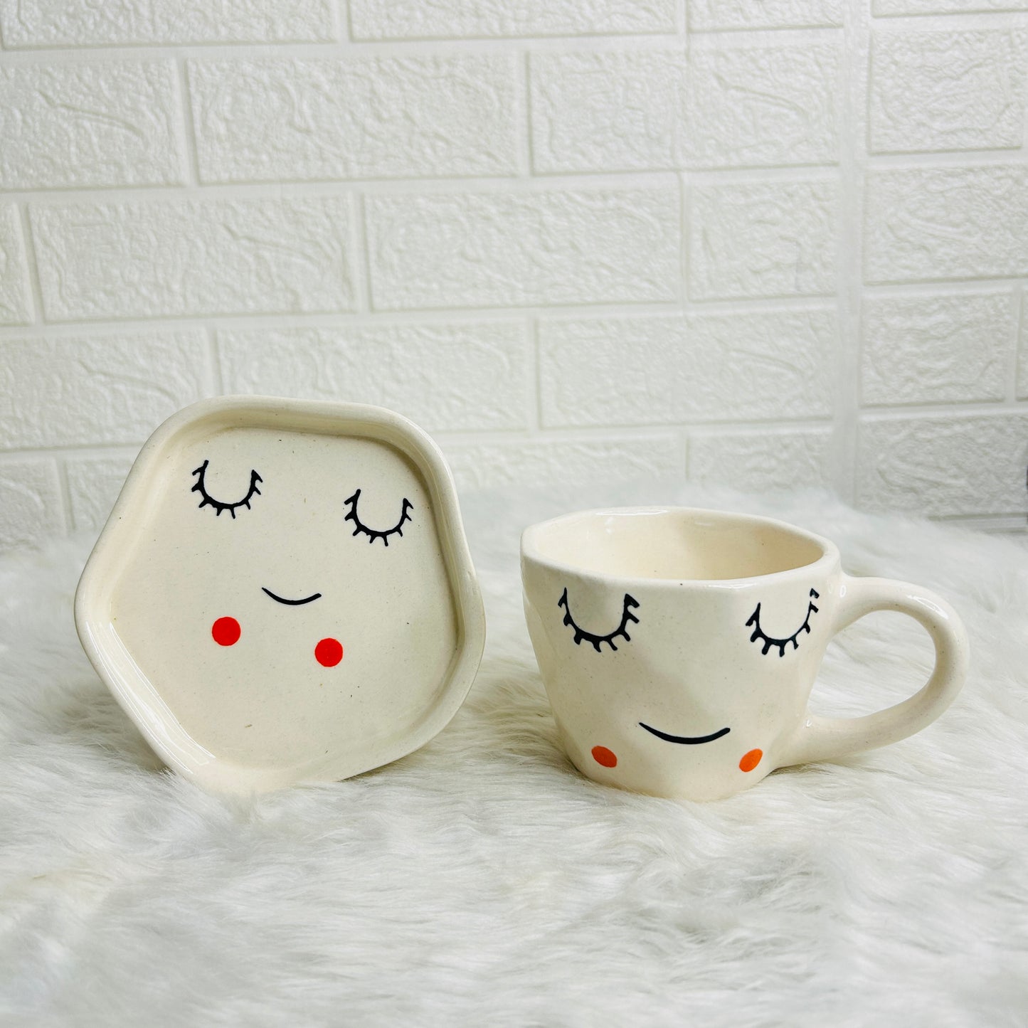 Smiley Cup & Saucer (Pack of 1)