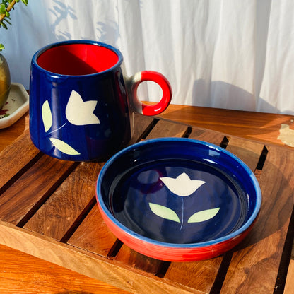 Midnight Bloom Cup Saucer