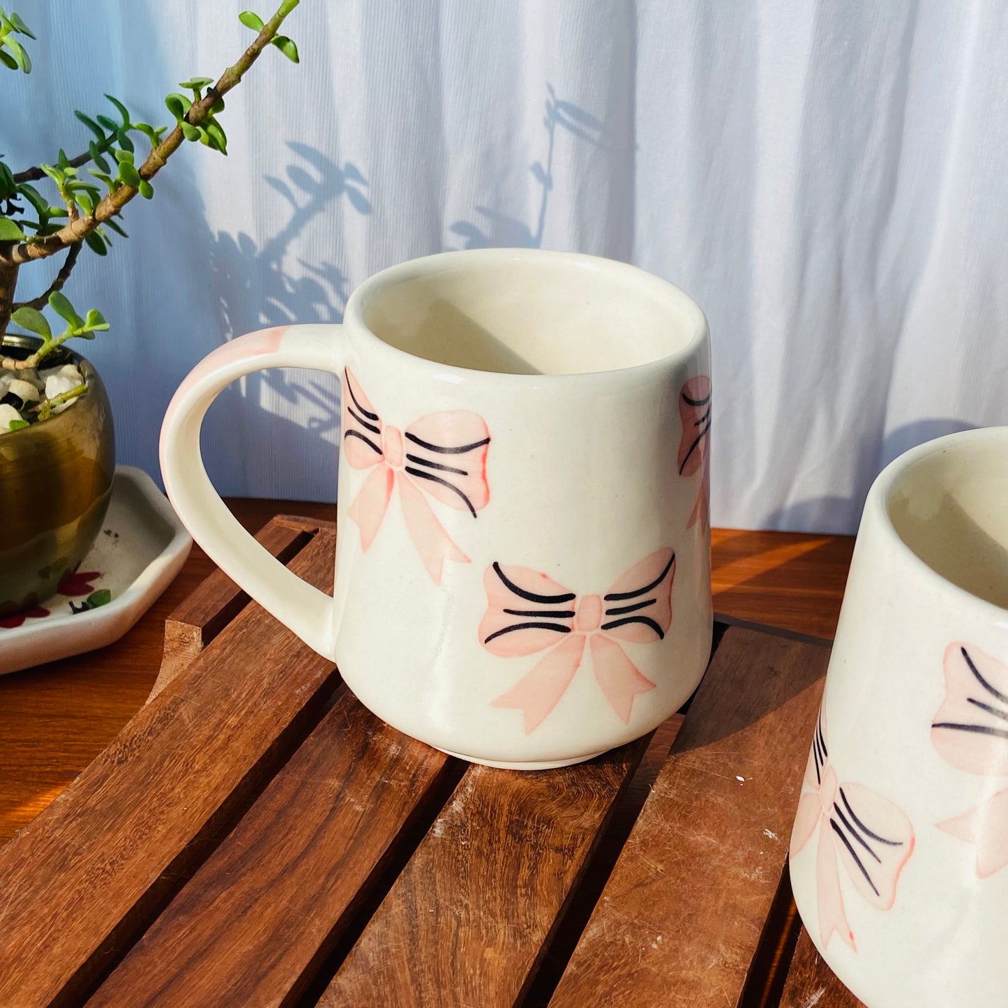 Bow Painted Mug