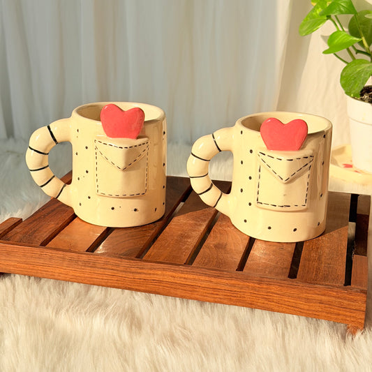 Love Letter Heart Ceramic Mug