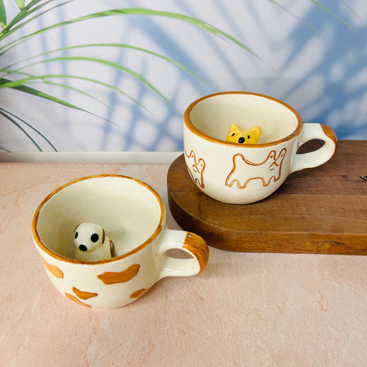 Cat - Dog Combo Mug Set