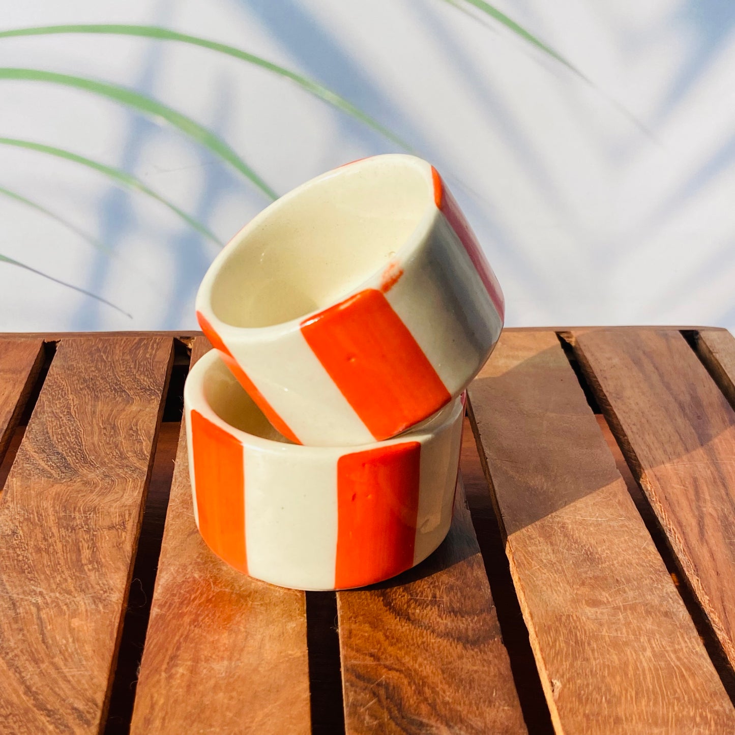 Orange Pop Handcrafted Mini Bowls – Set of 2