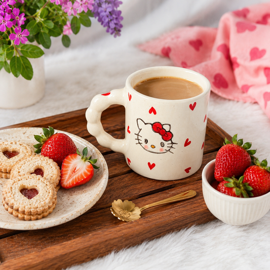 Hello Kitty Heart Coffee Mug
