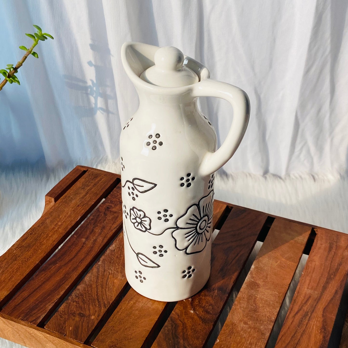 Black Leaf Oil Bottle