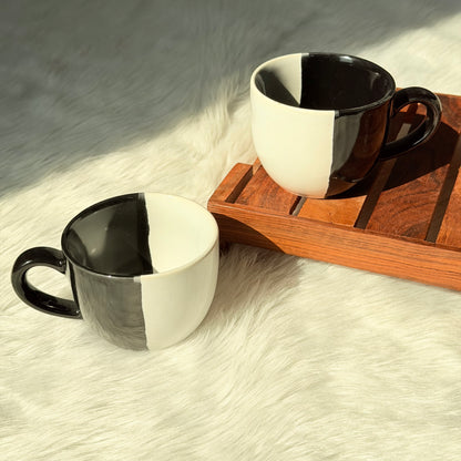 Monochrome Duo Ceramic Coffee Mug